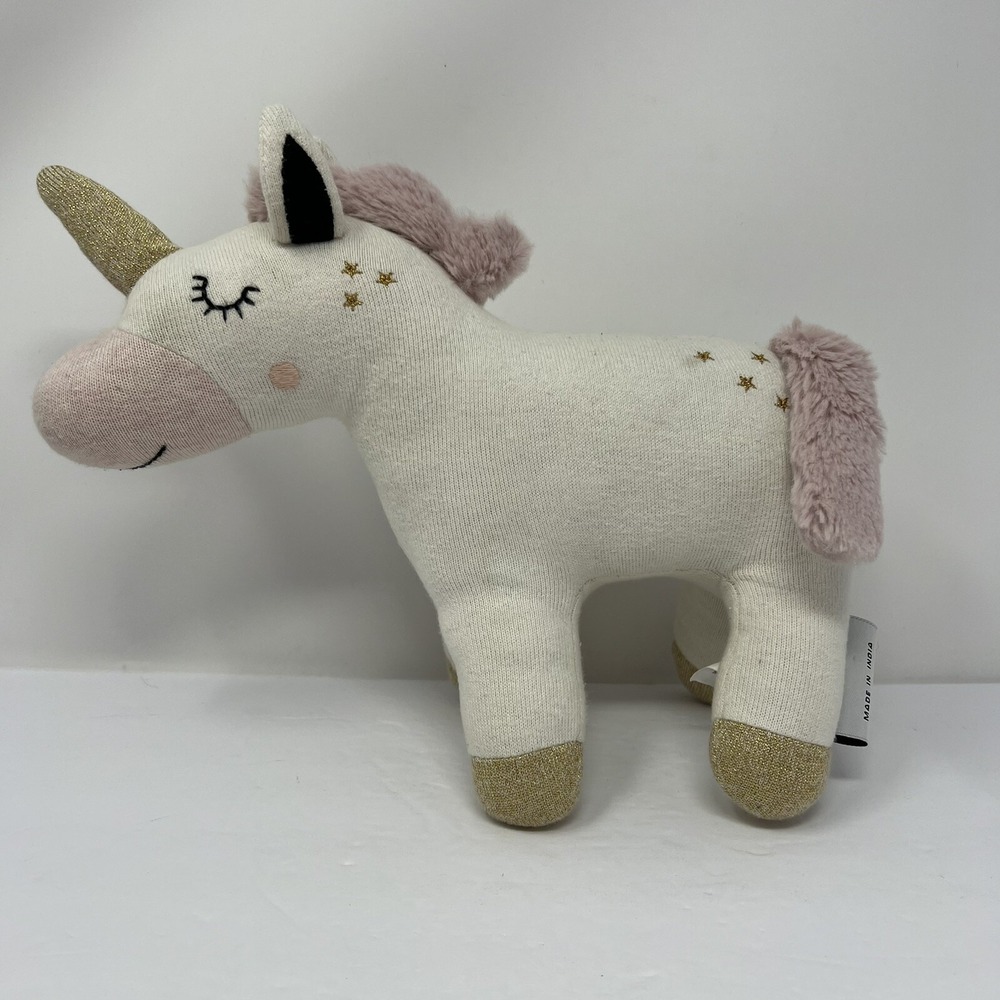 Universal‎ Knitwears Unicorn Plush 9" Stuffed Animal Lovey toy